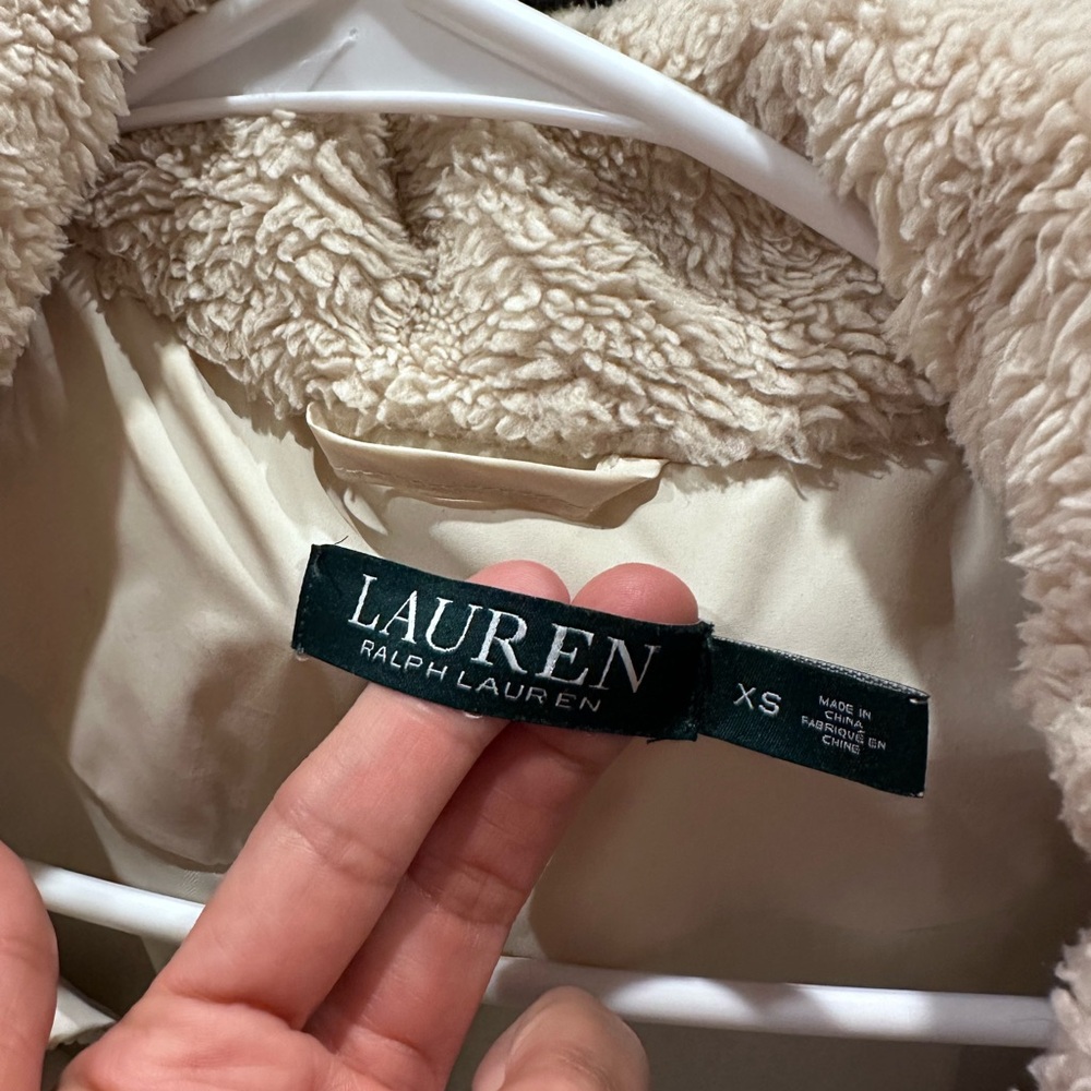 Ralph Lauren Women's Off-White Puffer Coat - Picture 3 of 7